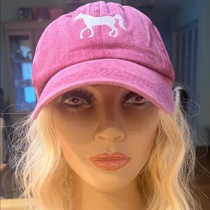 Casual Burgundy Cap with White Logo